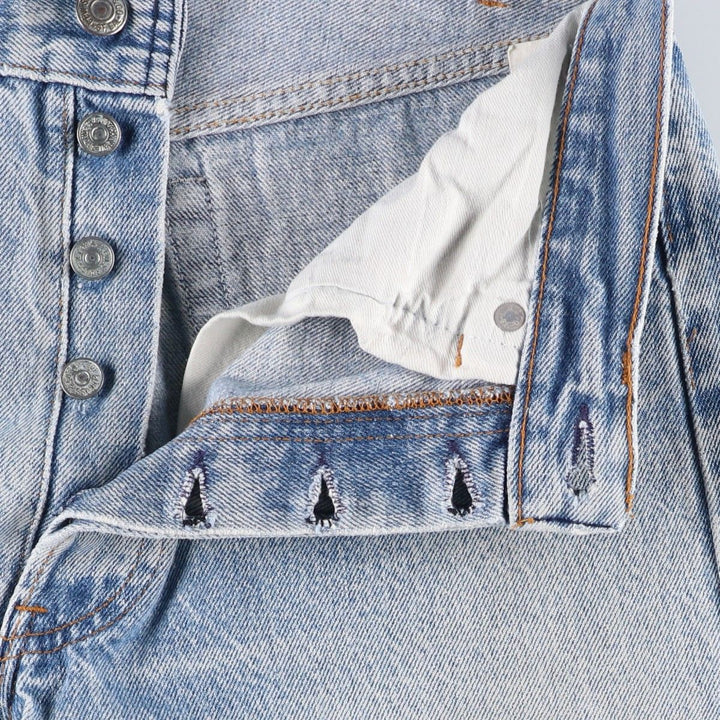 Levi's 501 Straight Denim Pants, Made in USA, Men's Size W30 (approx.) unclear Blue type light blue Vintage Second Hand