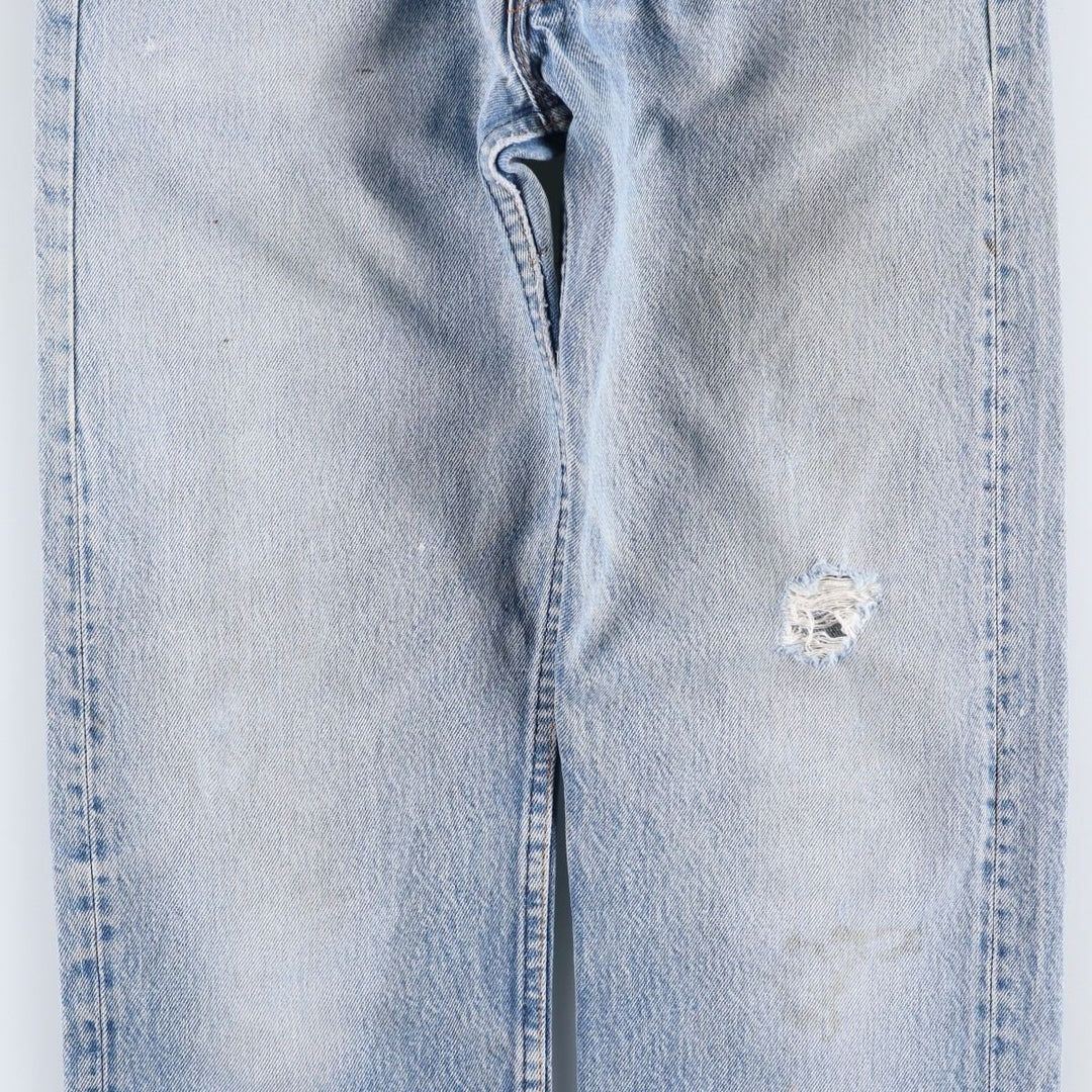 Levi's 501 Straight Denim Pants, Made in USA, Men's Size W30 (approx.) unclear Blue type light blue Vintage Second Hand