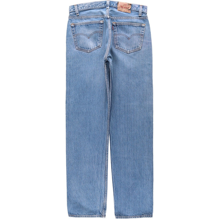 90'S Levi's 501-0115 Straight Denim Pants Made in USA Men's W31 Vintage cotton Blue type light blue Vintage Second Hand