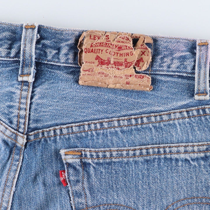 90'S Levi's 501-0115 Straight Denim Pants Made in USA Men's W31 Vintage cotton Blue type light blue Vintage Second Hand
