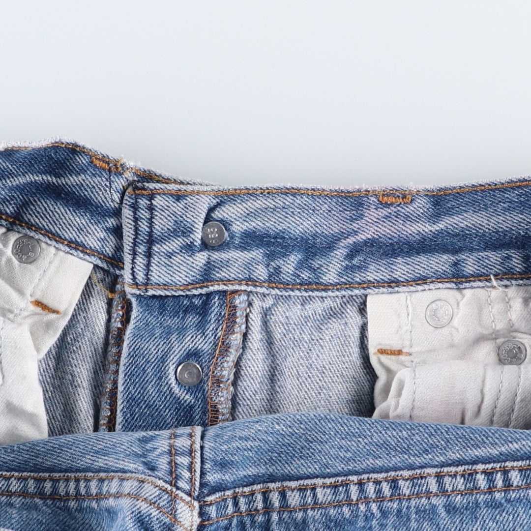 90'S Levi's 501-0115 Straight Denim Pants Made in USA Men's W31 Vintage cotton Blue type light blue Vintage Second Hand