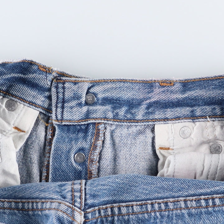 90'S Levi's 501-0115 Straight Denim Pants Made in USA Men's W31 Vintage cotton Blue type light blue Vintage Second Hand