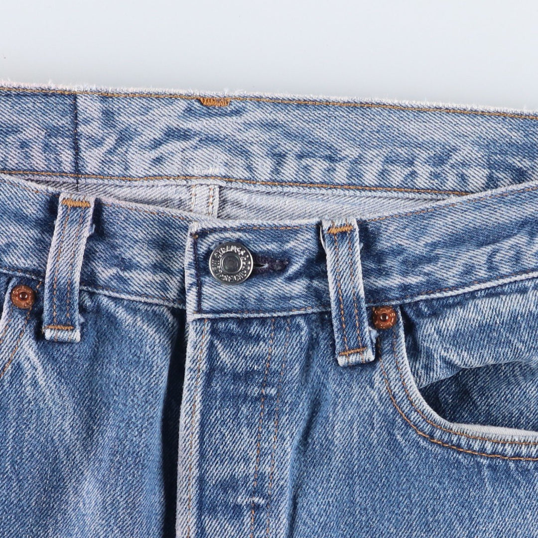90'S Levi's 501-0115 Straight Denim Pants Made in USA Men's W31 Vintage cotton Blue type light blue Vintage Second Hand