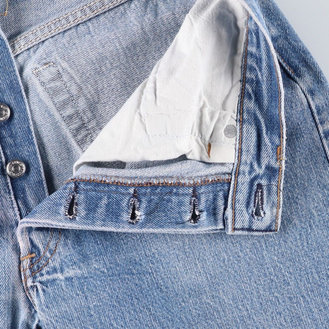 90'S Levi's 501-0115 Straight Denim Pants Made in USA Men's W31 Vintage cotton Blue type light blue Vintage Second Hand
