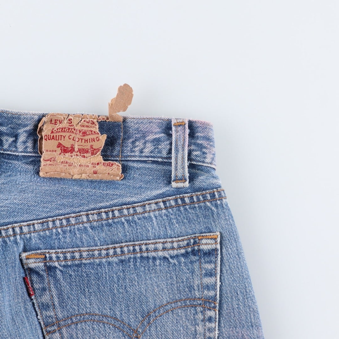 90'S Levi's 501-0115 Straight Denim Pants Made in USA Men's W31 Vintage cotton Blue type light blue Vintage Second Hand