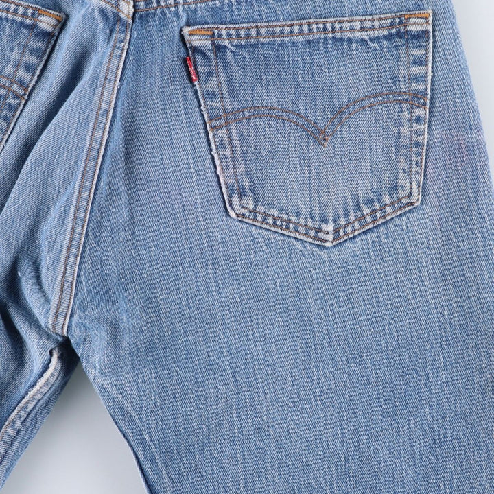 90'S Levi's 501-0115 Straight Denim Pants Made in USA Men's W31 Vintage cotton Blue type light blue Vintage Second Hand