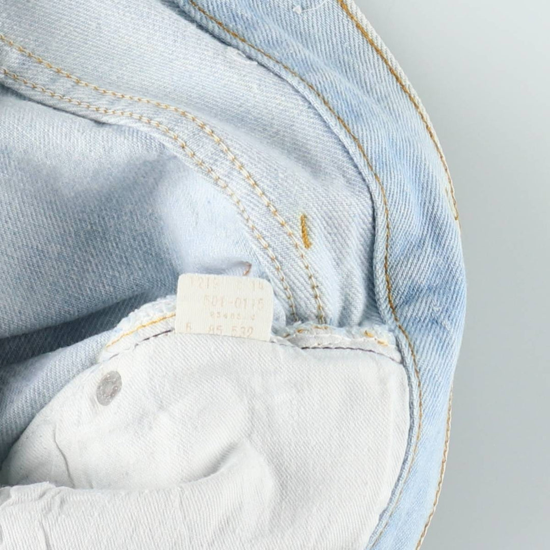 80s-90'S Levi's 501-0115 Straight Denim Pants, Men's Size W34 (approx.), Vintage unclear Blue type light blue Vintage Second Hand