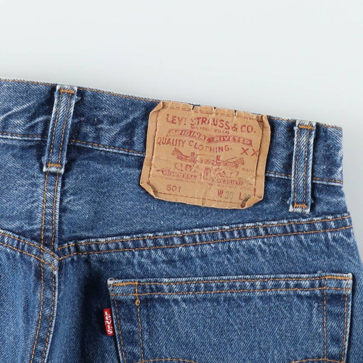 80s-90'S Levi's 501-0115 Straight Denim Pants, Made in USA, Men's W30 (approx.), Vintage cotton blue type Vintage Second Hand