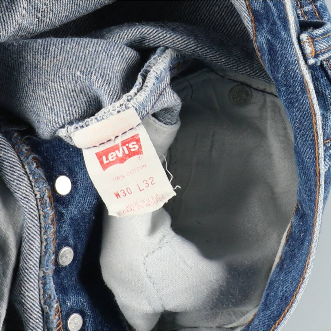 80s-90'S Levi's 501-0115 Straight Denim Pants, Made in USA, Men's W30 (approx.), Vintage cotton blue type Vintage Second Hand