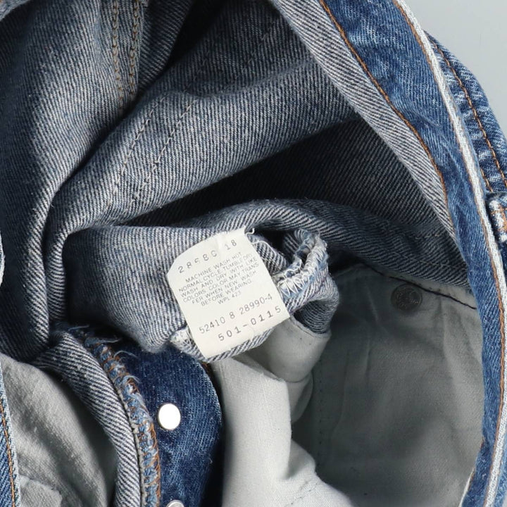 80s-90'S Levi's 501-0115 Straight Denim Pants, Made in USA, Men's W30 (approx.), Vintage cotton blue type Vintage Second Hand