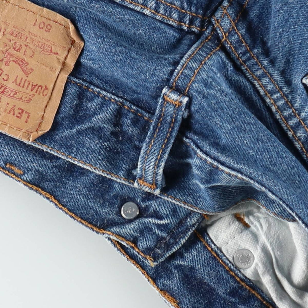 80s-90'S Levi's 501-0115 Straight Denim Pants, Made in USA, Men's W30 (approx.), Vintage cotton blue type Vintage Second Hand