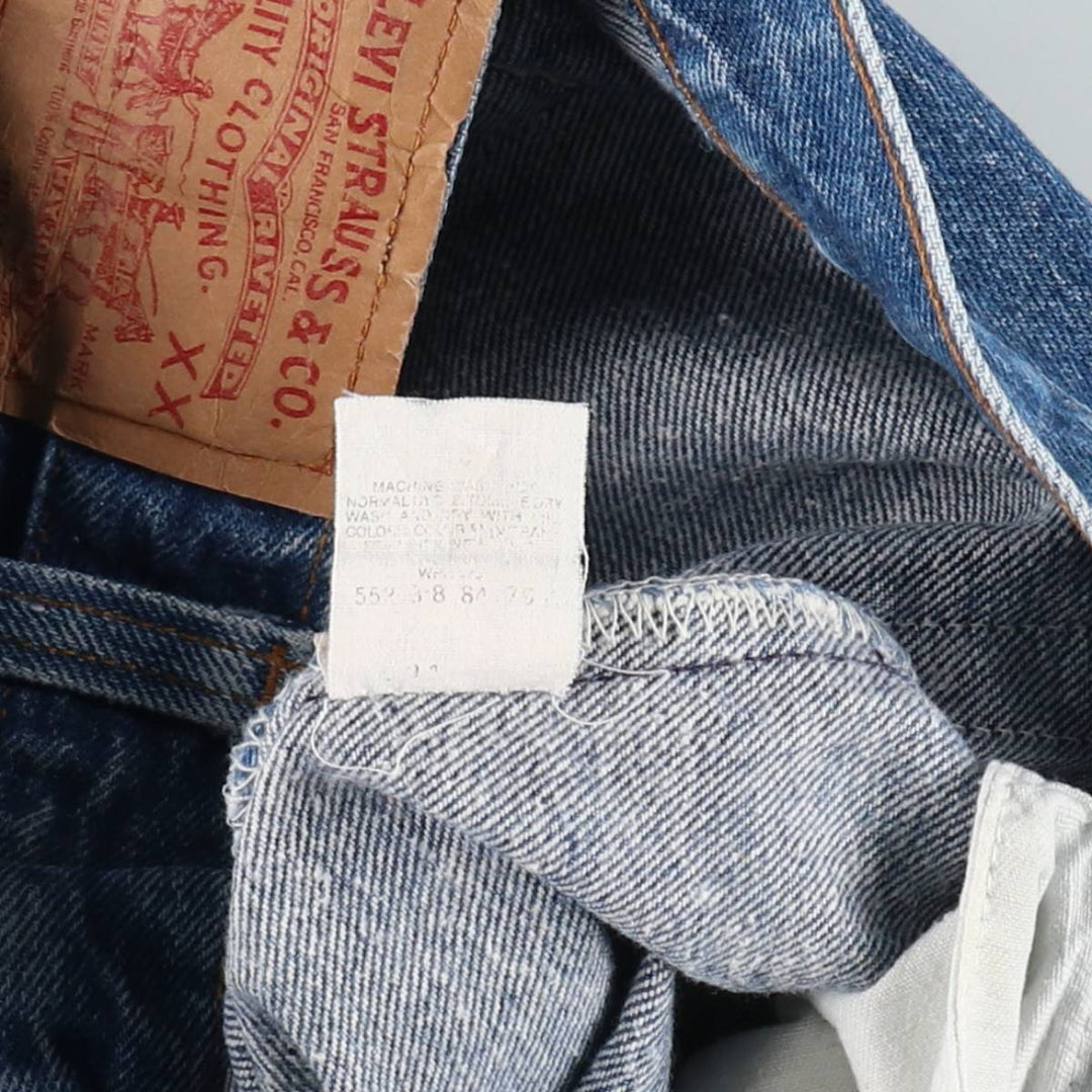 Levi's 501 Straight Denim Pants, Made in USA, Men's Size W30 (approx.) cotton blue type Vintage Second Hand