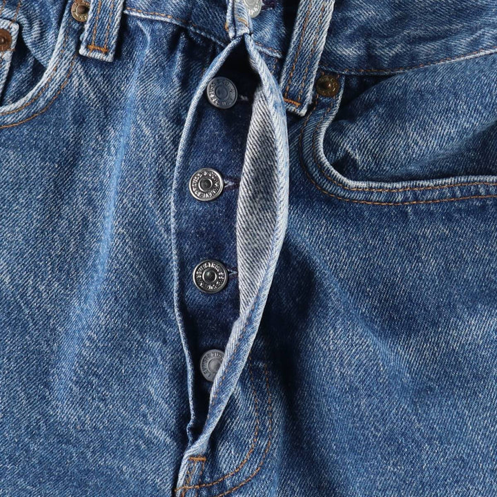 Levi's 501 Straight Denim Pants, Made in USA, Men's Size W30 (approx.) cotton blue type Vintage Second Hand