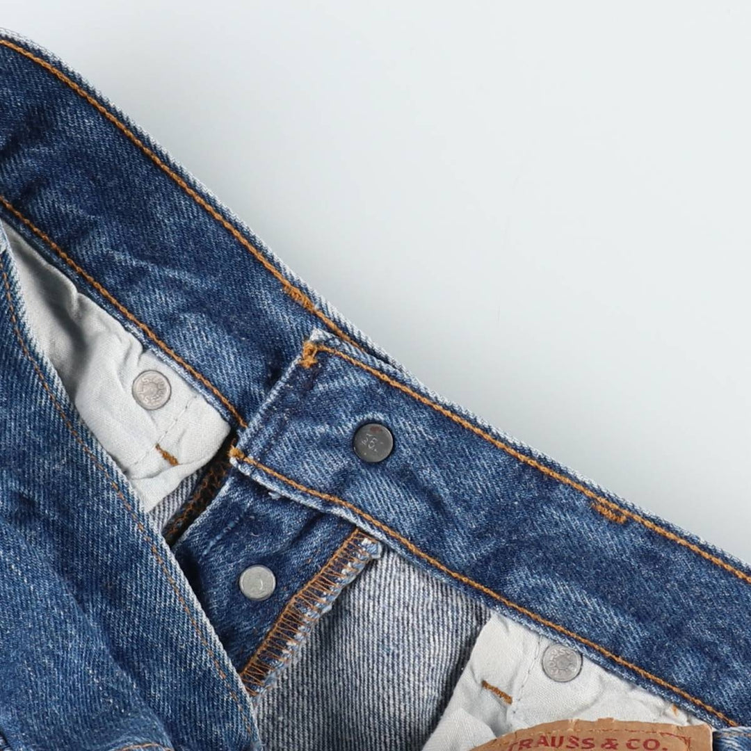 Levi's 501 Straight Denim Pants, Made in USA, Men's Size W30 (approx.) cotton blue type Vintage Second Hand