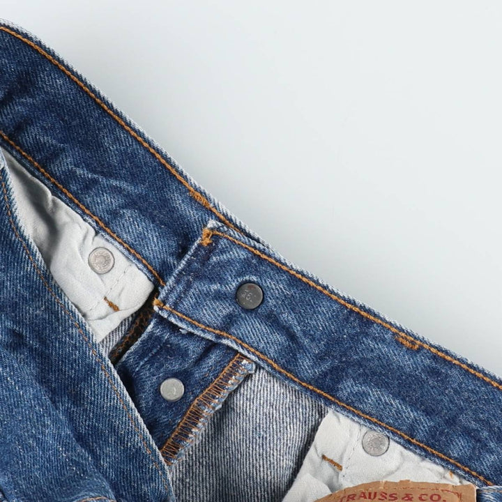 Levi's 501 Straight Denim Pants, Made in USA, Men's Size W30 (approx.) cotton blue type Vintage Second Hand