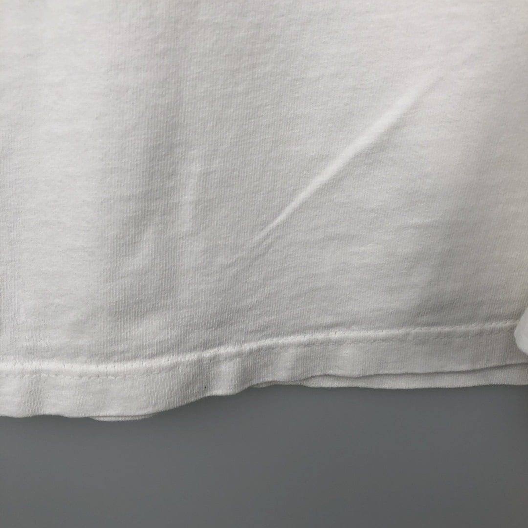 2000'S Reebok Logo Print T-Shirt, Made in USA, Men's Size L (approx.) cotton white type Vintage Second Hand