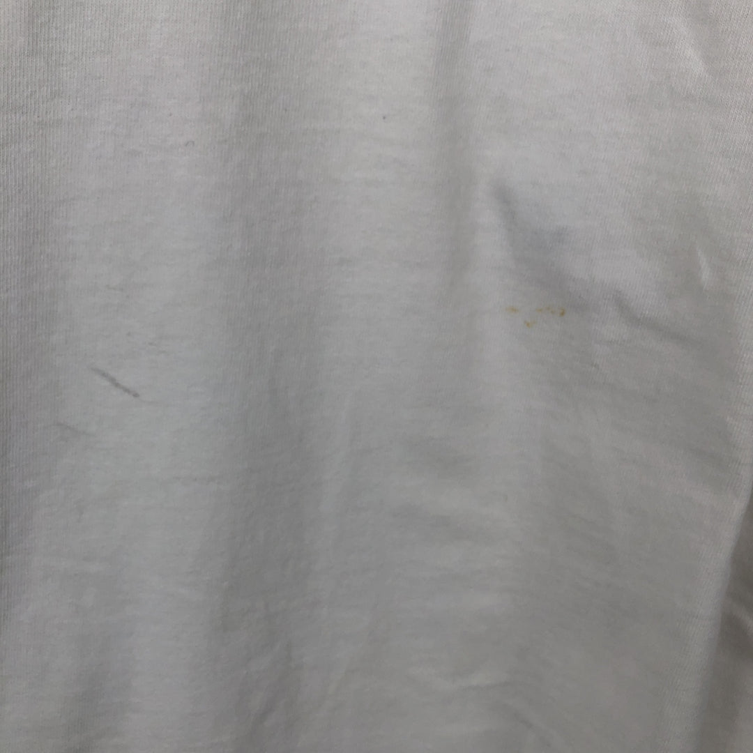 2000'S Reebok Logo Print T-Shirt, Made in USA, Men's Size L (approx.) cotton white type Vintage Second Hand