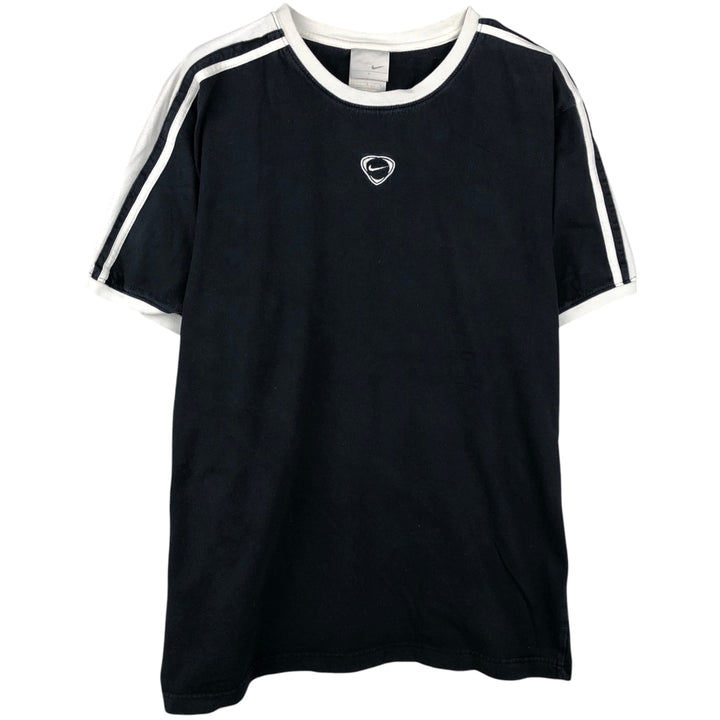 00'S Nike One Point Logo T-shirt Men's L size cotton black type Vintage Second Hand