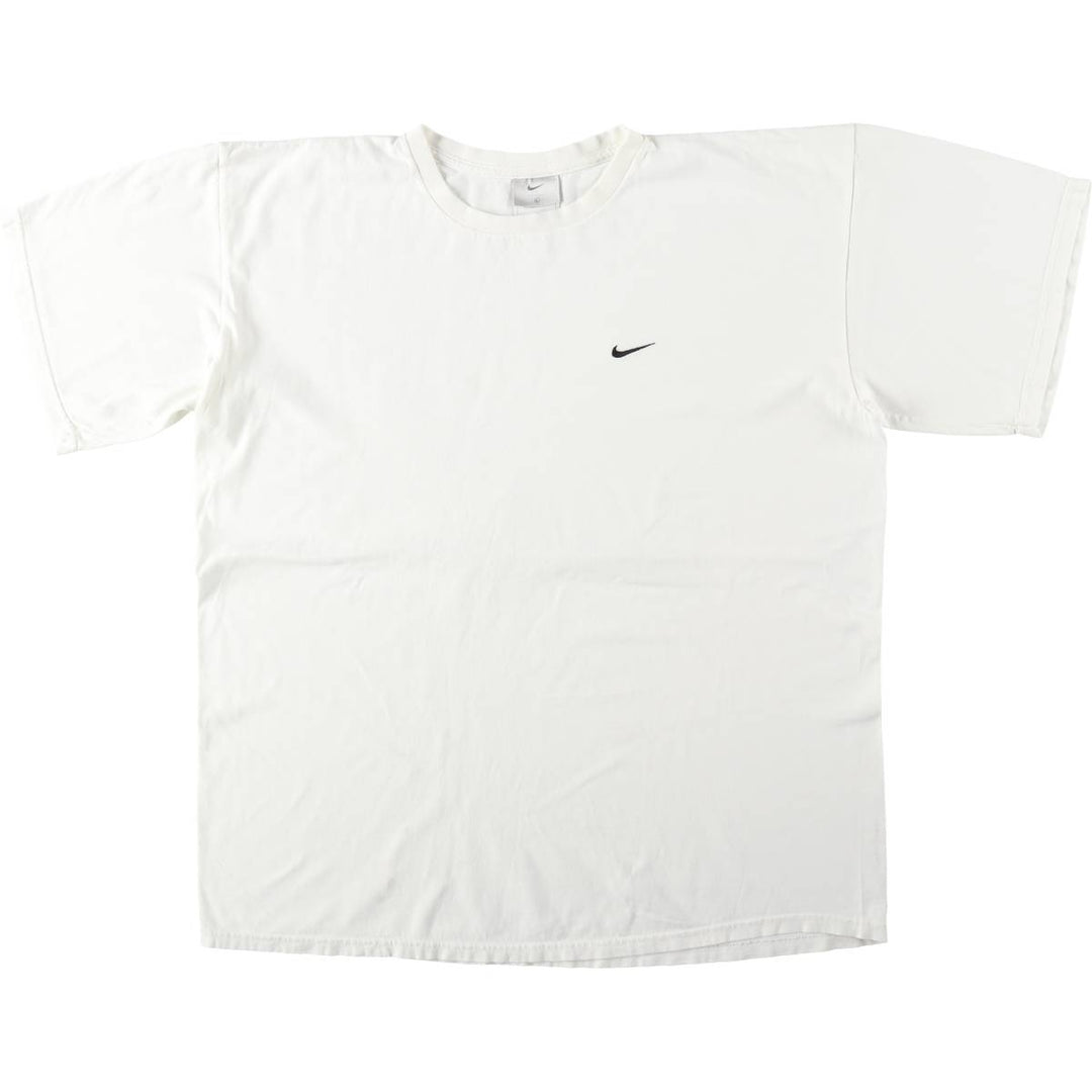 00'S Nike One Point Logo T-shirt Men's L size cotton white type Vintage Second Hand