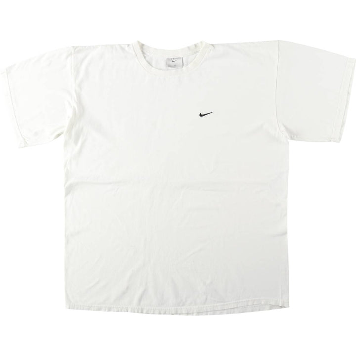 00'S Nike One Point Logo T-shirt Men's L size cotton white type Vintage Second Hand