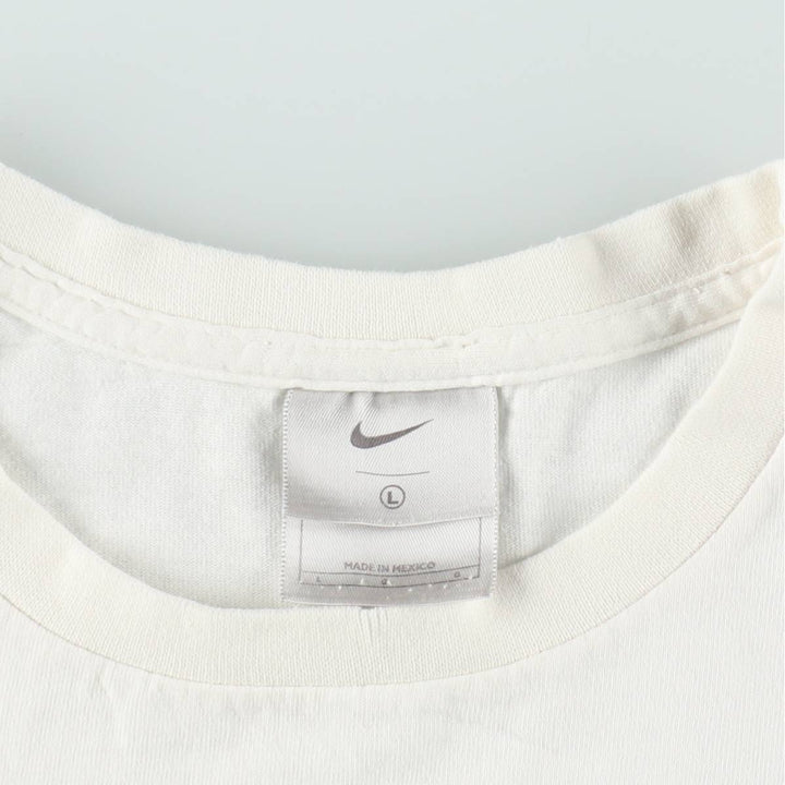 00'S Nike One Point Logo T-shirt Men's L size cotton white type Vintage Second Hand
