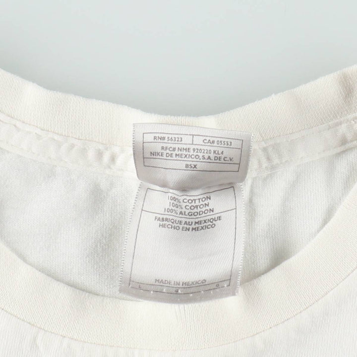 00'S Nike One Point Logo T-shirt Men's L size cotton white type Vintage Second Hand