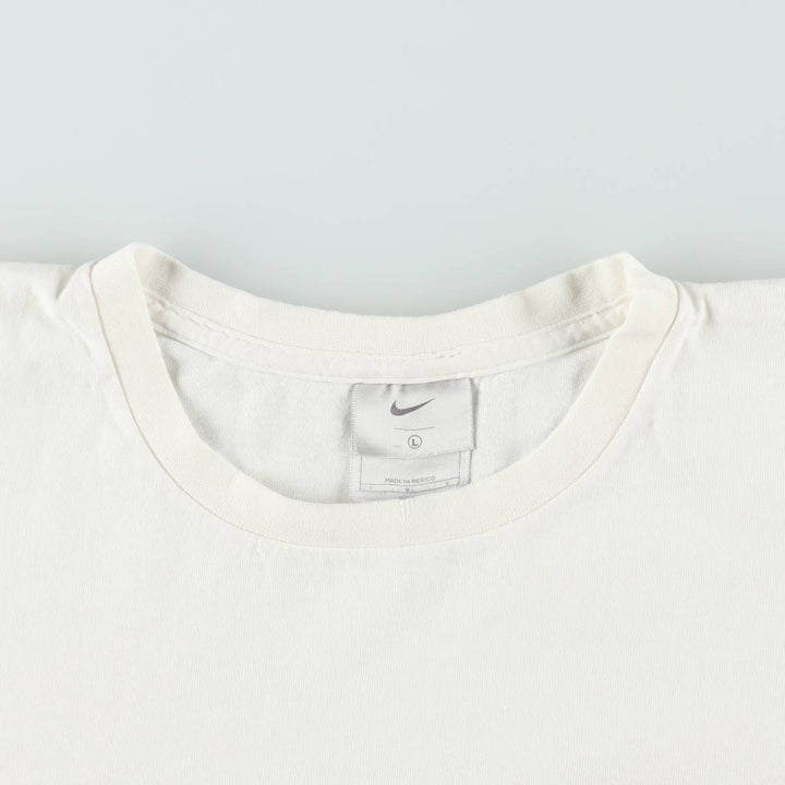 00'S Nike One Point Logo T-shirt Men's L size cotton white type Vintage Second Hand