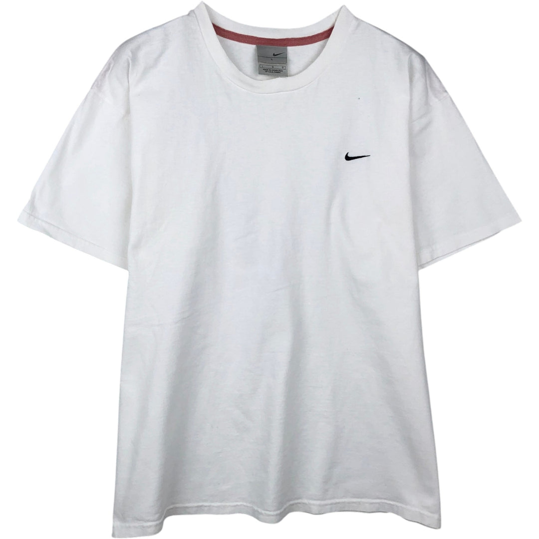 00'S Nike One Point Logo T-shirt Men's L size cotton white type Vintage Second Hand