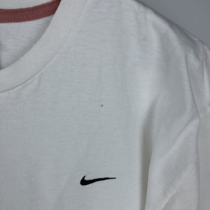 00'S Nike One Point Logo T-shirt Men's L size cotton white type Vintage Second Hand