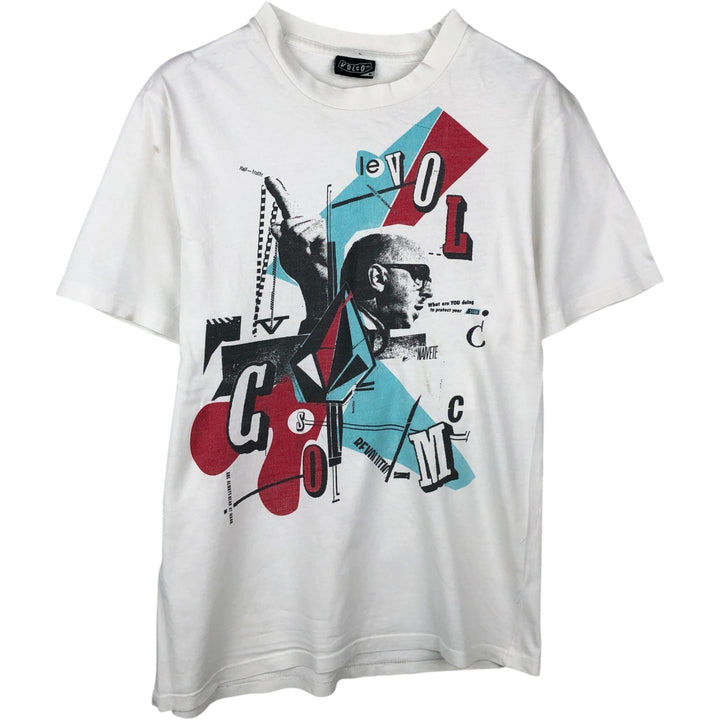 Volcom surf skate t-shirt, men's size M (approx.) unclear pale white type Vintage Second Hand