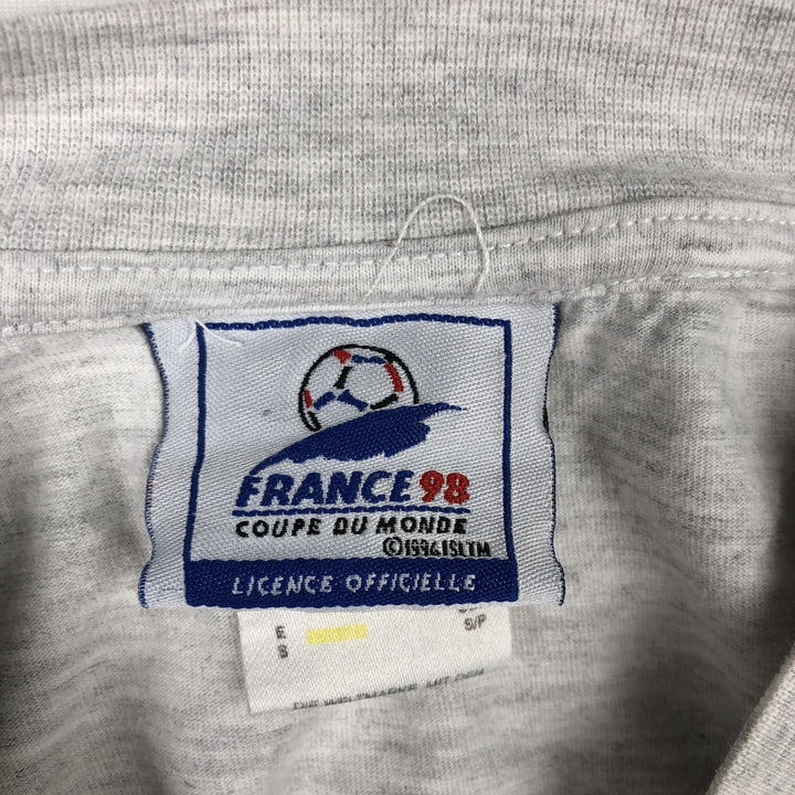 90'S Adidas FIFA WORLD CUP 1998 Sports Print T-Shirt, Men's Size S (approx.), Vintage cotton gray type Vintage Second Hand
