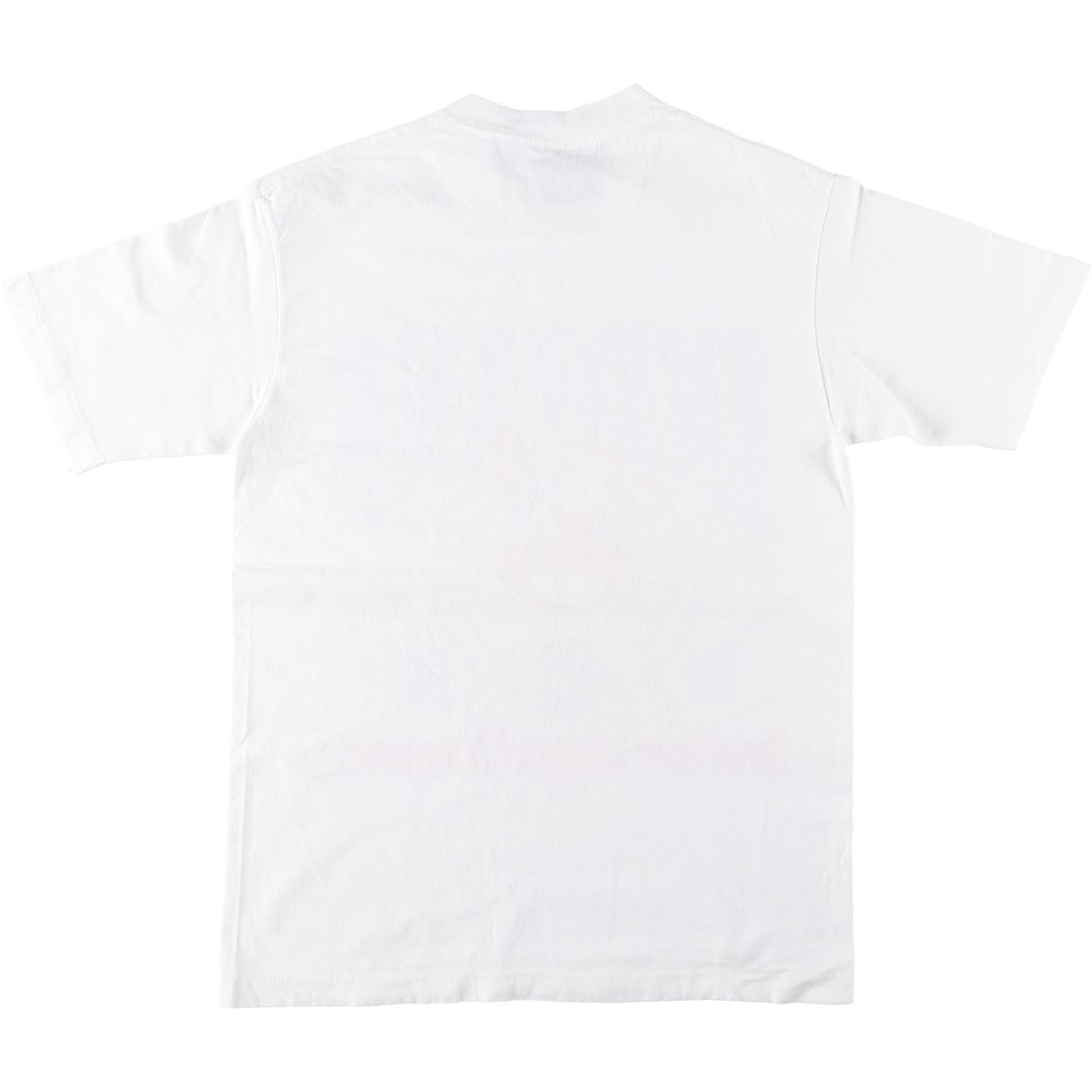 90'S GRAND SPORT MLB CLEVELAND INDIANS Logo Print T-Shirt, Men's Size M (approx.), Vintage cotton white type Vintage Second Hand