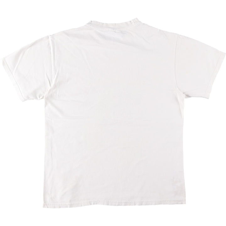 90'S Hanes Skull Pattern Motorcycle T-Shirt, Men's Size M (approx.), Vintage cotton white type Vintage Second Hand