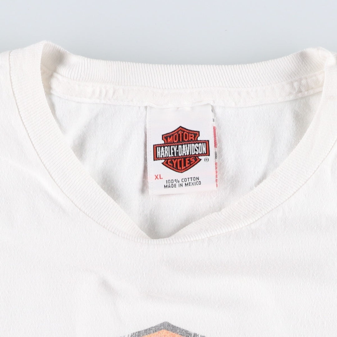 Harley-Davidson Motorcycle Bike T-shirt, Men's XL size cotton white type Vintage Second Hand