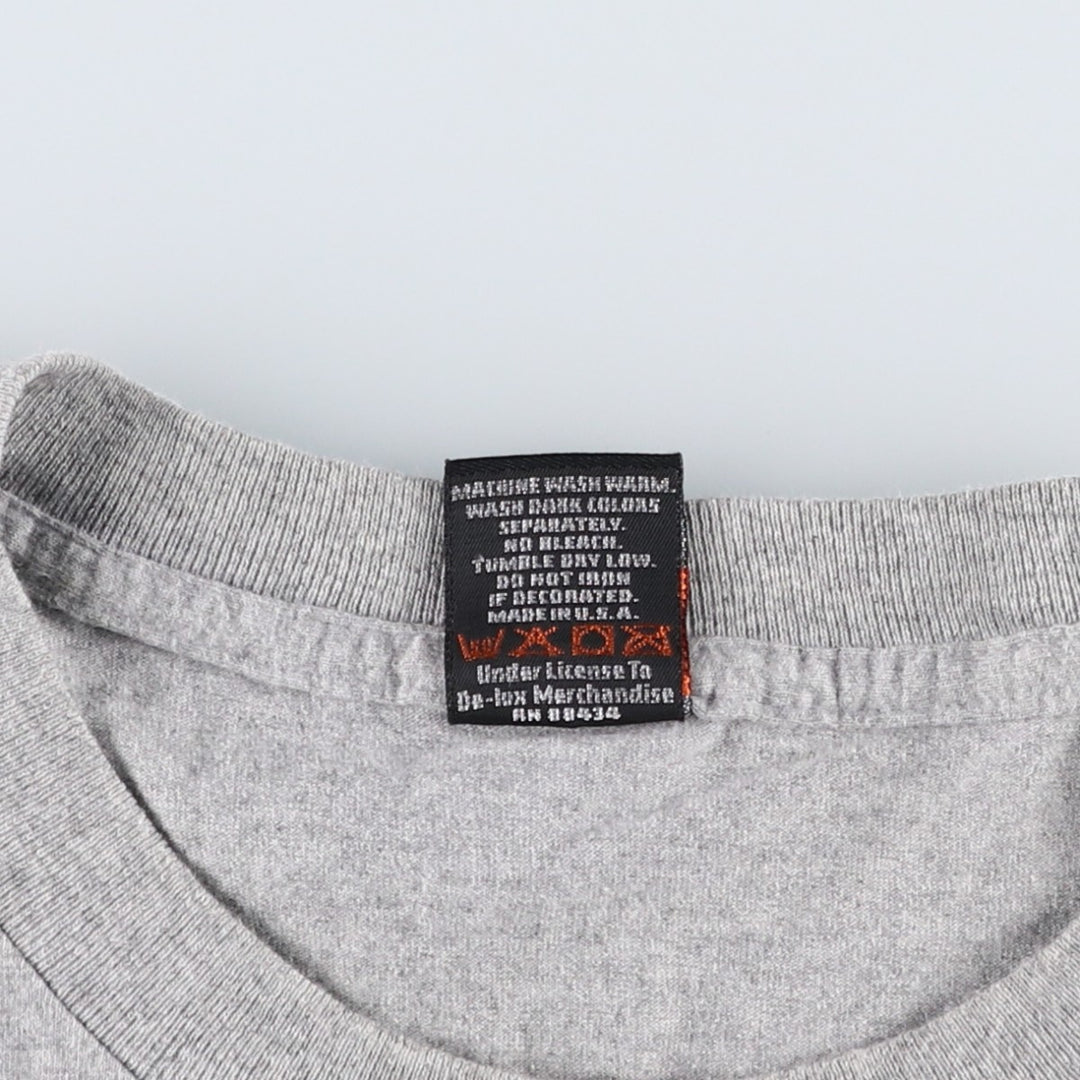 00'S Harley-Davidson Motorcycle Bike T-shirt Made in USA Men's XL cotton gray type Vintage Second Hand