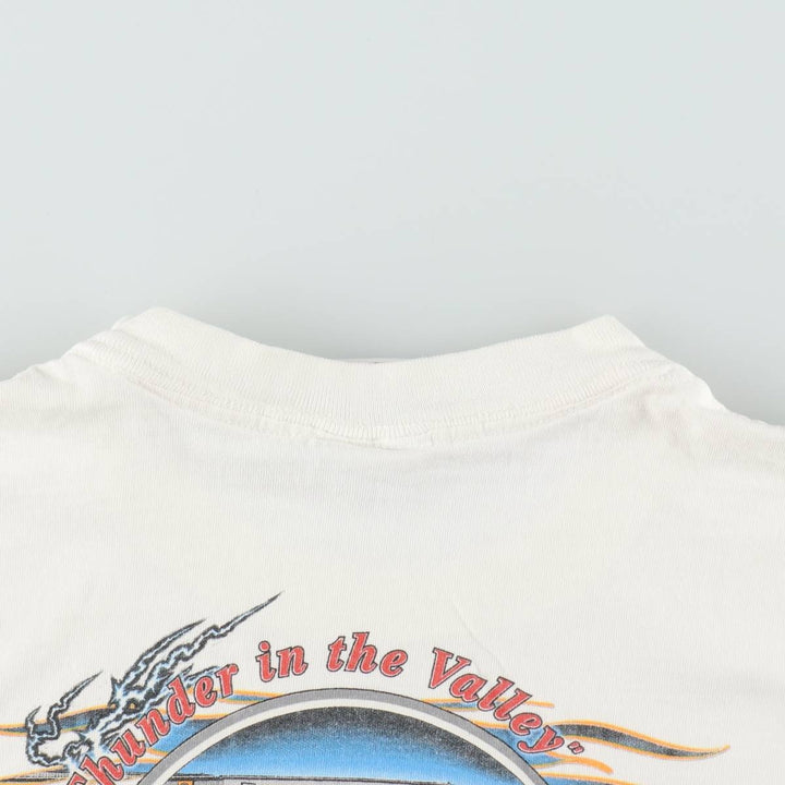 00'S Harley-Davidson Motorcycle Bike T-shirt Men's XL size cotton white type Vintage Second Hand