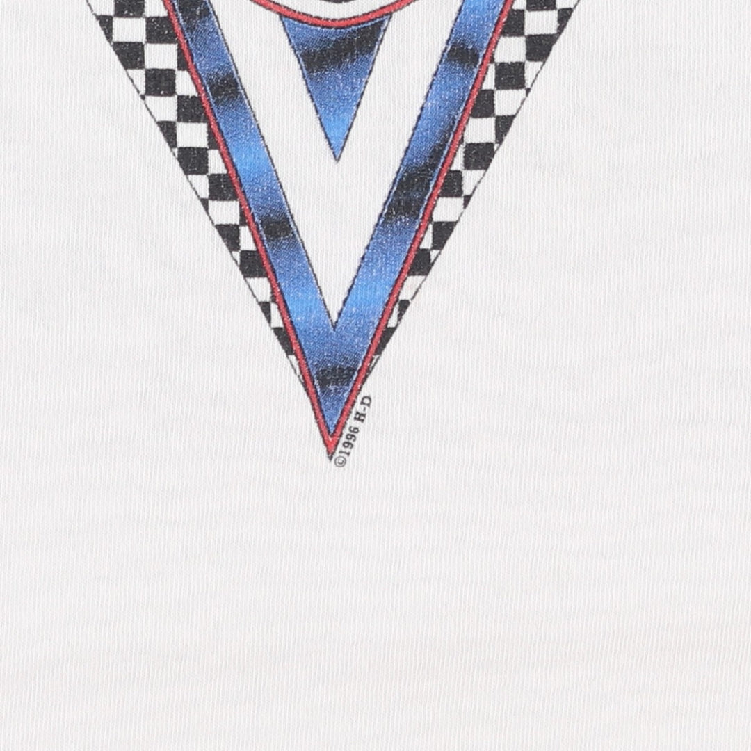 90'S Harley-Davidson Motorcycle Bike T-shirt, Men's XL, Vintage unclear white type Vintage Second Hand