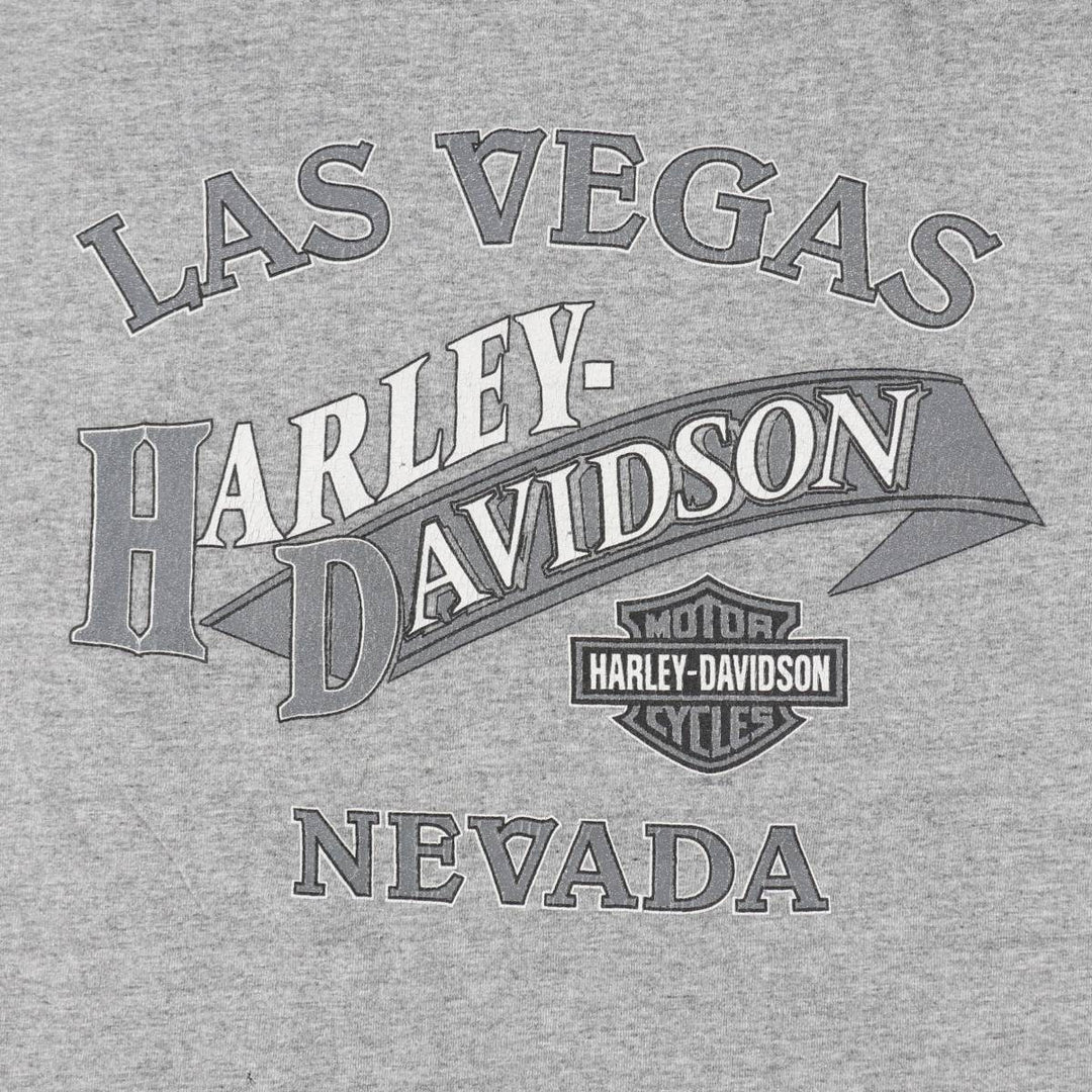 90'S Harley-Davidson Motorcycle Bike T-shirt Made in USA Men's XL Vintage unclear gray type Vintage Second Hand