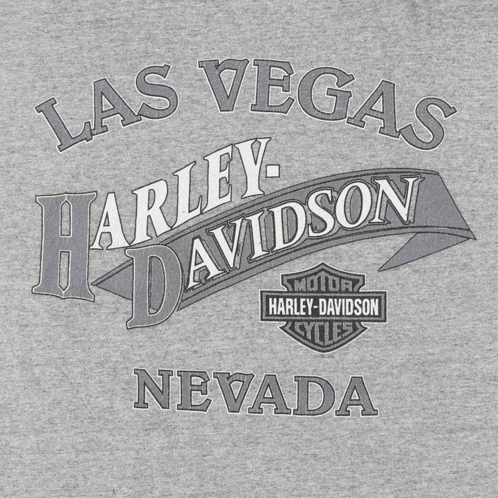 90'S Harley-Davidson Motorcycle Bike T-shirt Made in USA Men's XL Vintage unclear gray type Vintage Second Hand