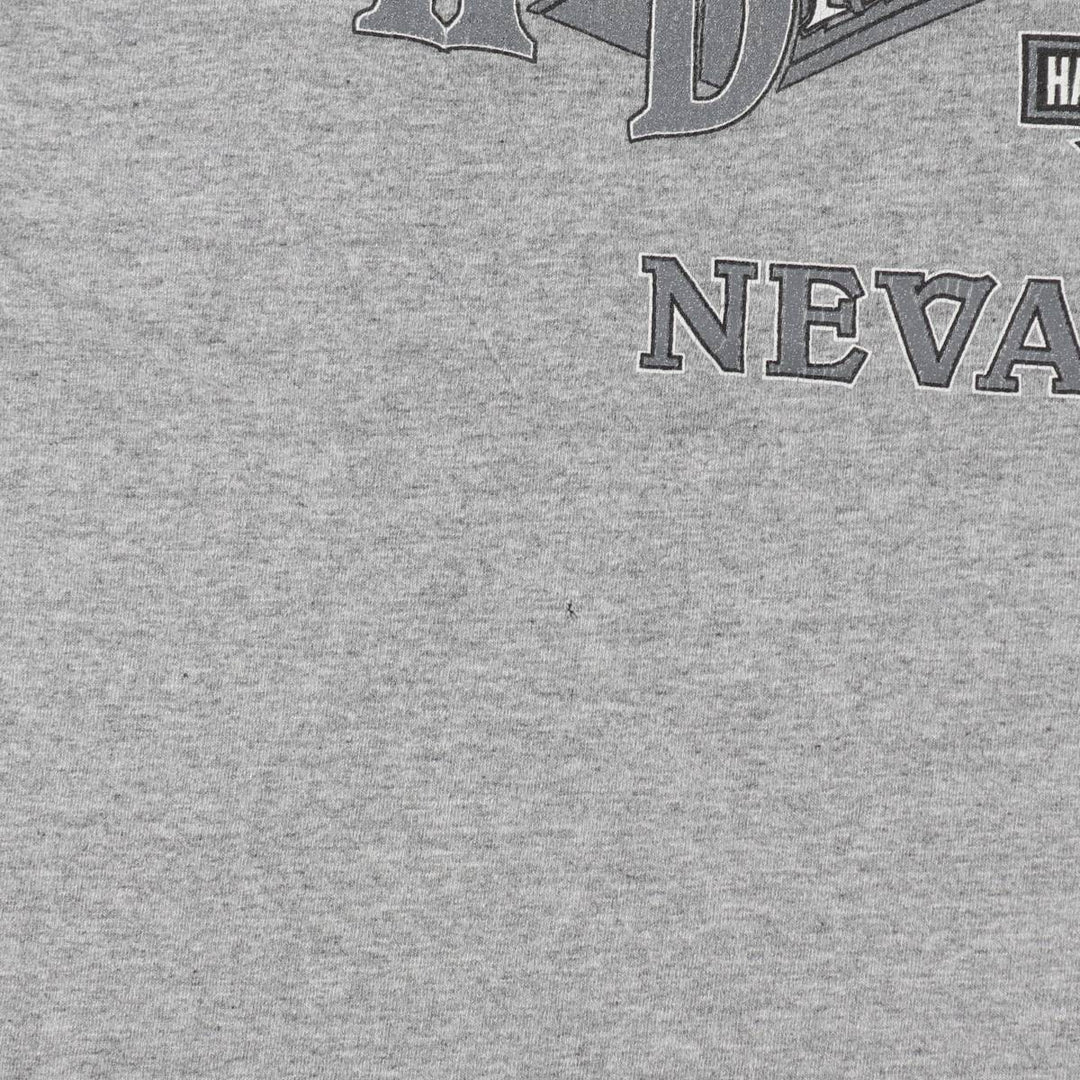 90'S Harley-Davidson Motorcycle Bike T-shirt Made in USA Men's XL Vintage unclear gray type Vintage Second Hand