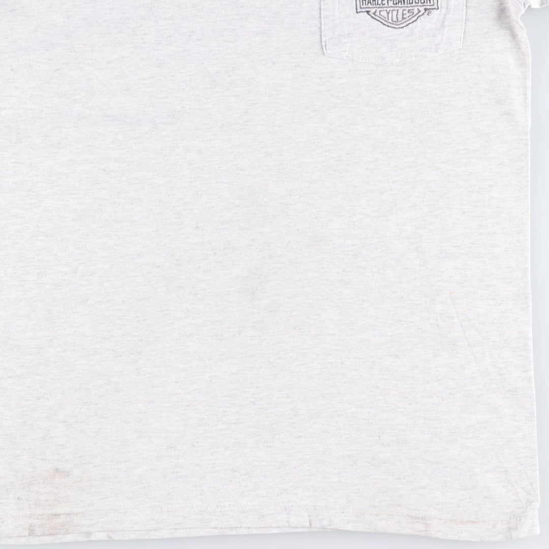 90'S Harley-Davidson Motorcycle Bike T-shirt Made in USA Men's M Vintage cotton gray type Vintage Second Hand
