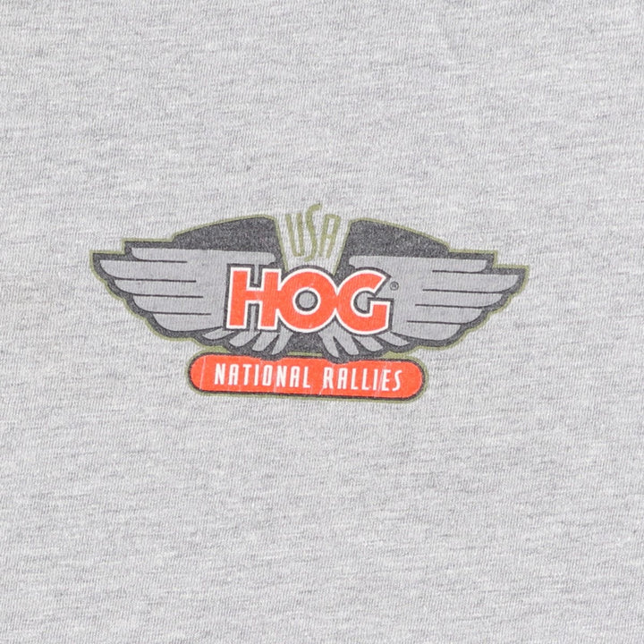 Harley-Davidson Motorcycle Bike T-shirt Made in USA Men's XL cotton gray type Vintage Second Hand
