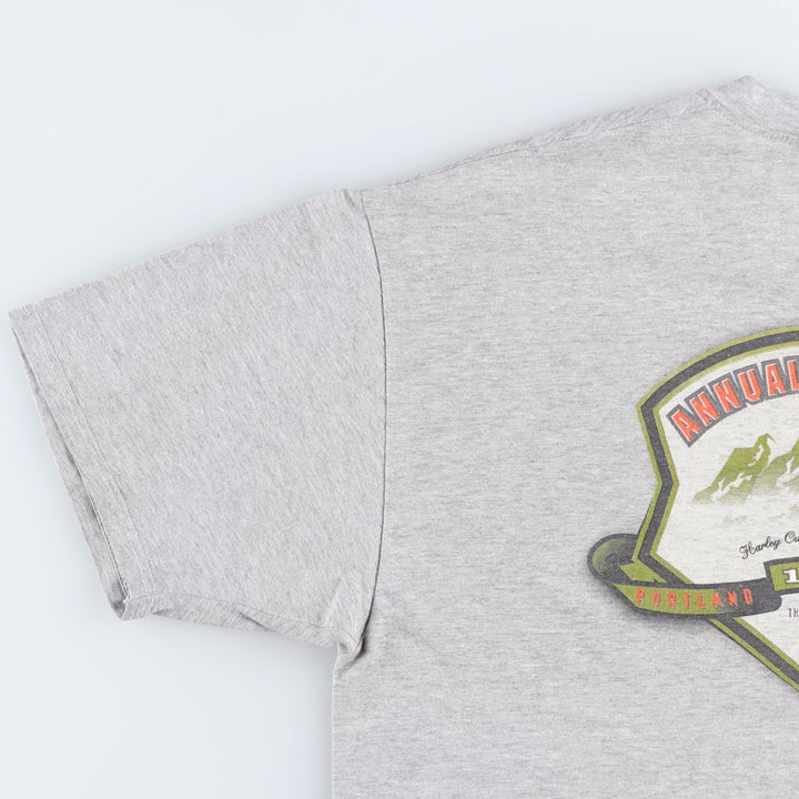 Harley-Davidson Motorcycle Bike T-shirt Made in USA Men's XL cotton gray type Vintage Second Hand