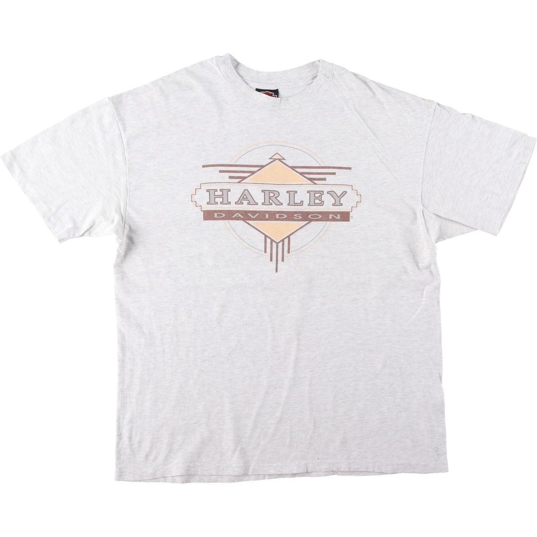 90'S Harley-Davidson Motorcycle Bike T-shirt Made in USA Men's XL Vintage cotton gray type Vintage Second Hand