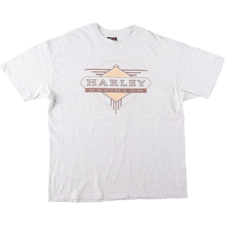 90'S Harley-Davidson Motorcycle Bike T-shirt Made in USA Men's XL Vintage cotton gray type Vintage Second Hand