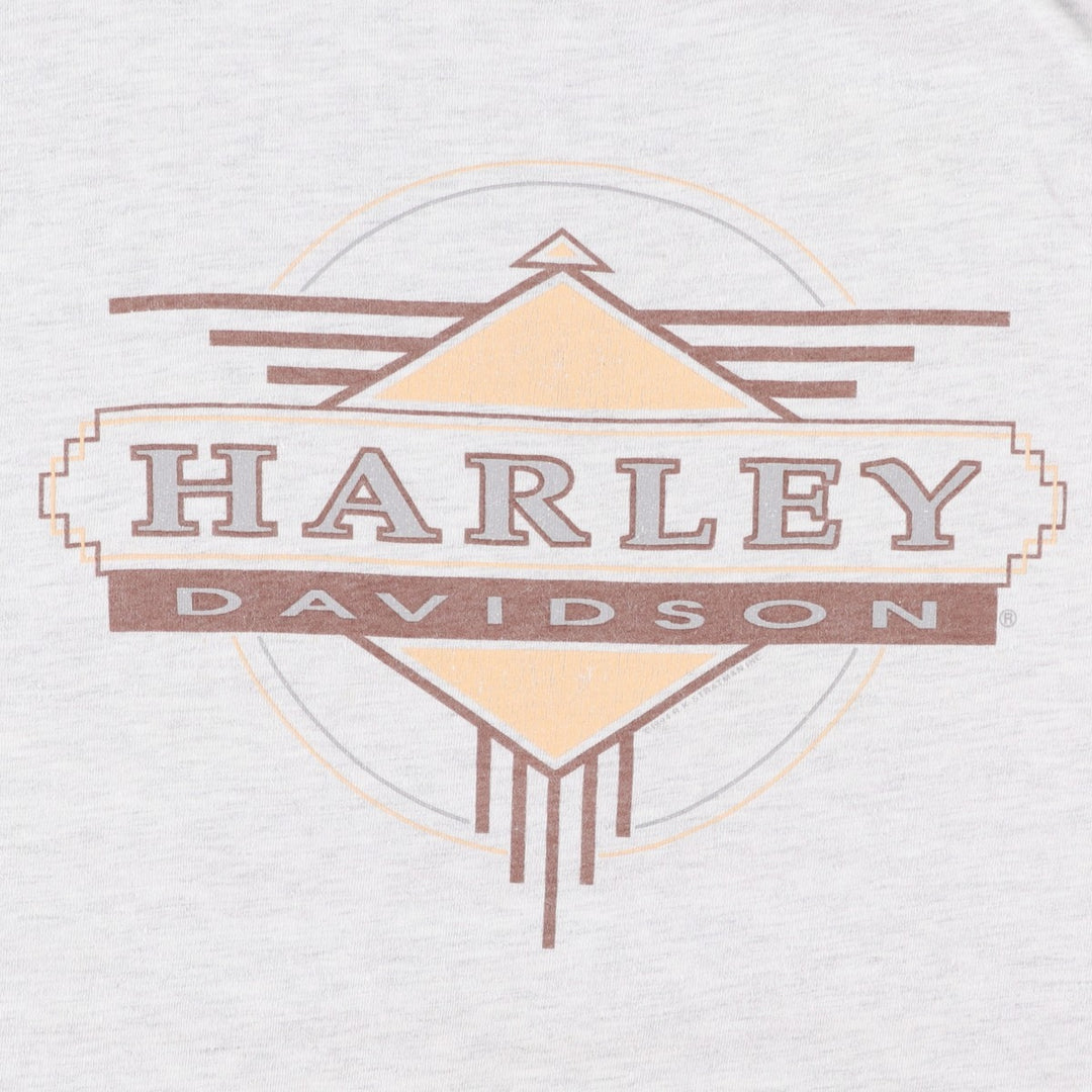 90'S Harley-Davidson Motorcycle Bike T-shirt Made in USA Men's XL Vintage cotton gray type Vintage Second Hand