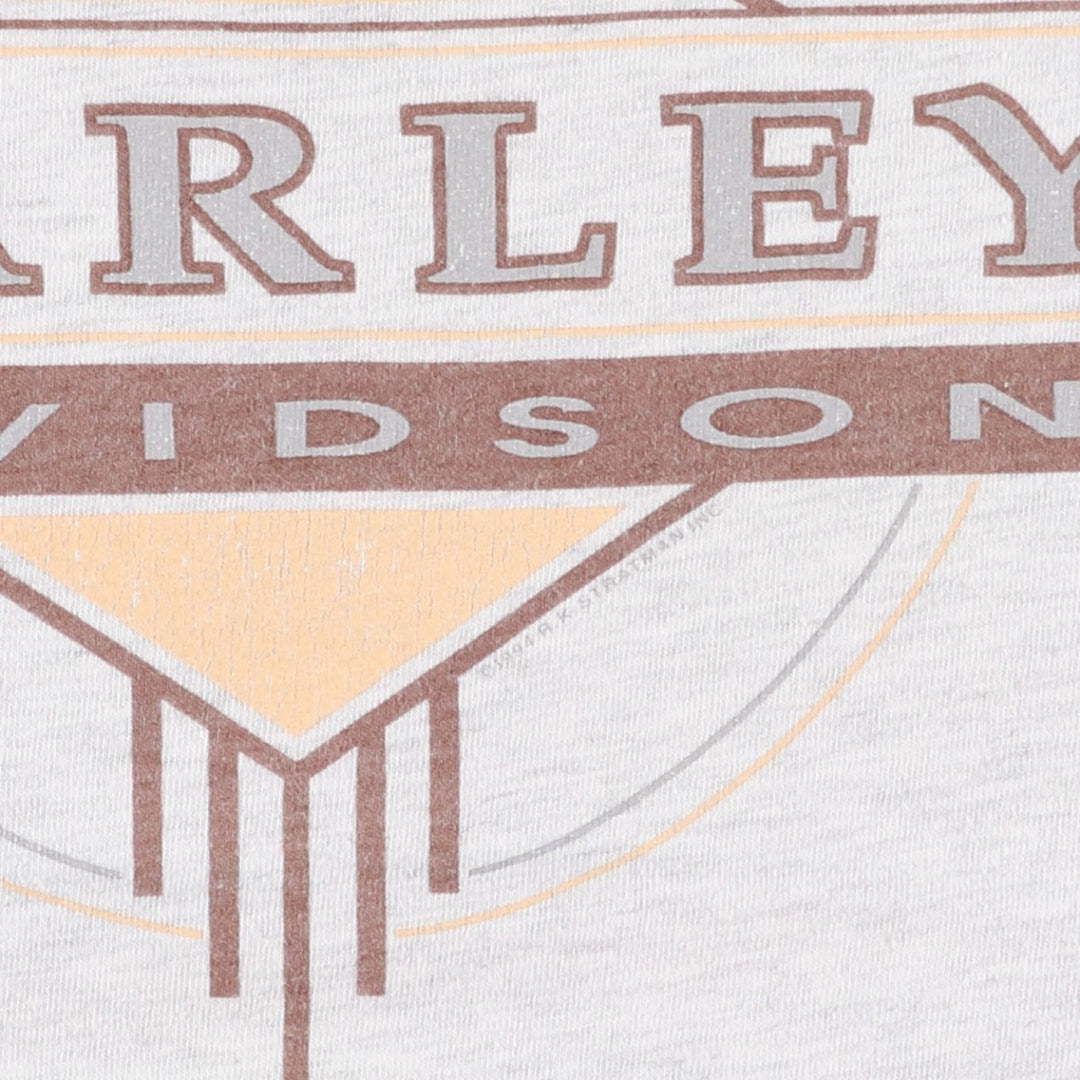 90'S Harley-Davidson Motorcycle Bike T-shirt Made in USA Men's XL Vintage cotton gray type Vintage Second Hand