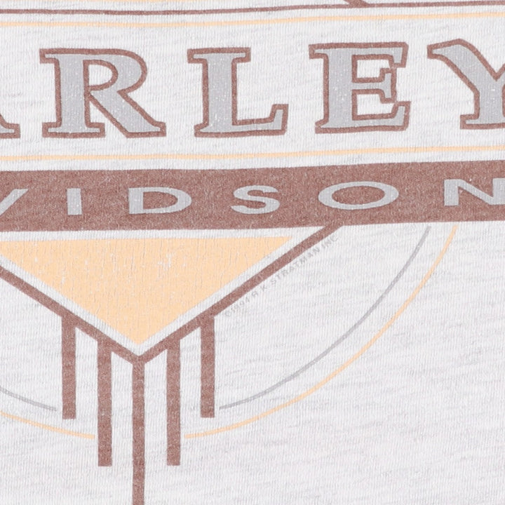 90'S Harley-Davidson Motorcycle Bike T-shirt Made in USA Men's XL Vintage cotton gray type Vintage Second Hand