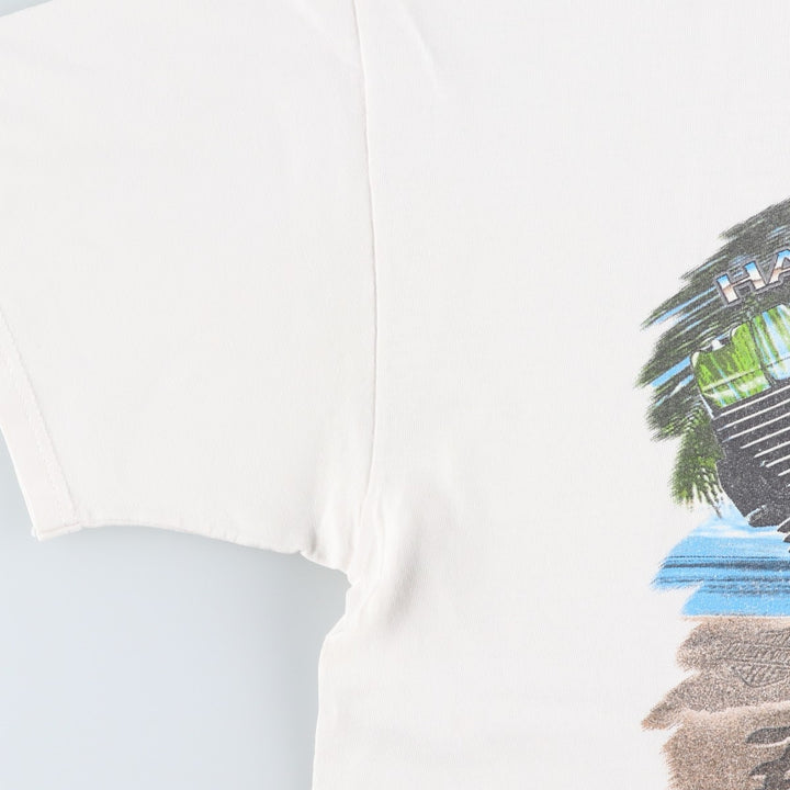 90'S Harley-Davidson Motorcycle Bike T-shirt Made in USA Men's L Vintage cotton white type Vintage Second Hand