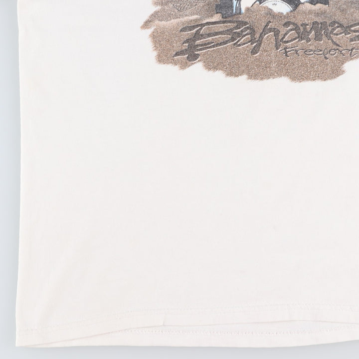 90'S Harley-Davidson Motorcycle Bike T-shirt Made in USA Men's L Vintage cotton white type Vintage Second Hand